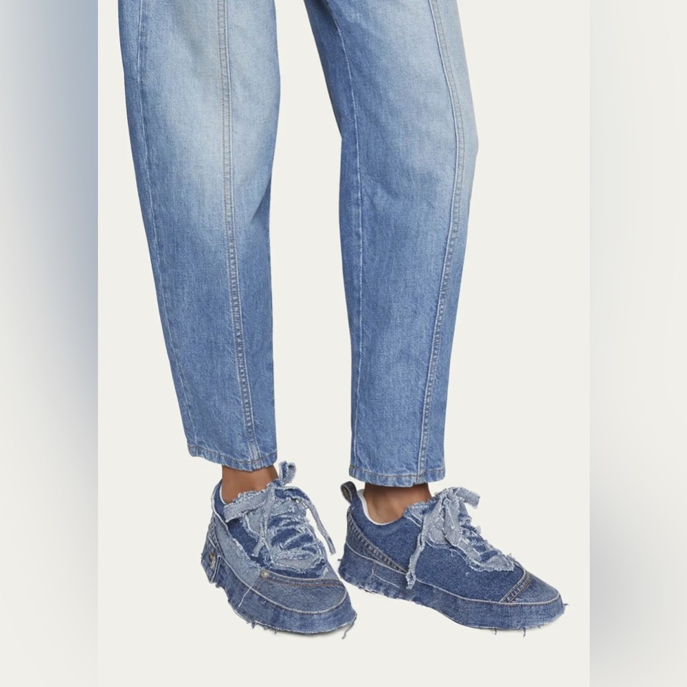 Loewe Deconstructed Denim Low-Top Sneakers - Sz 11/41 NEW - Picture 12 of 14